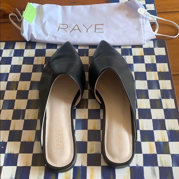 RAYE Starlet black leather flats - Picture 2 of 6